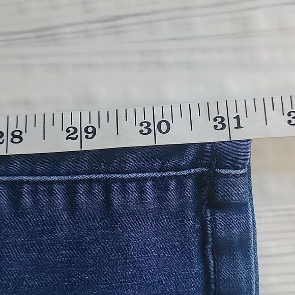 Decree Blue Denim Stretch Skinny Jeans Womens Size Waist 26" - Picture 13 of 13